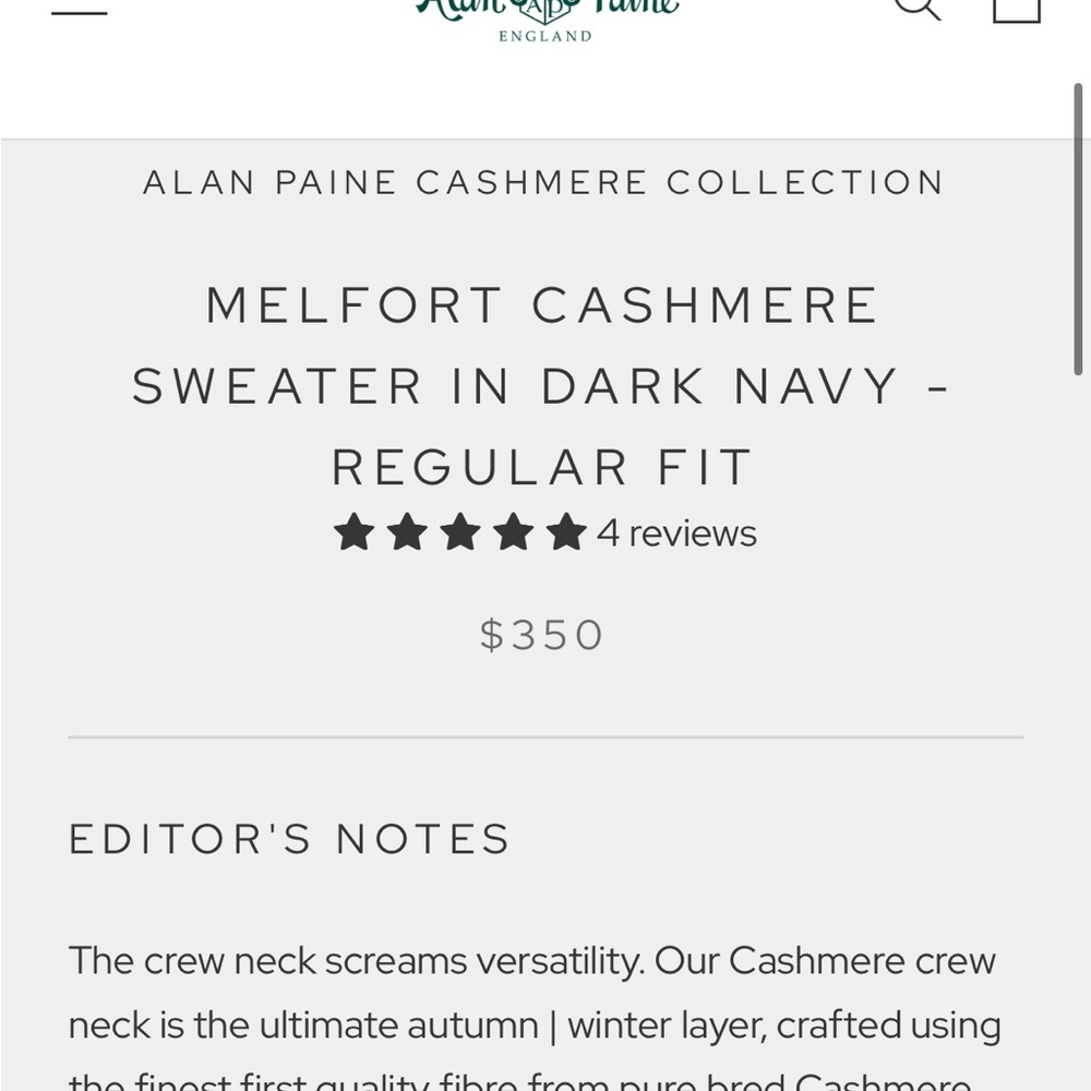 Vintage Cashmere Sweater - Picture 2 of 6